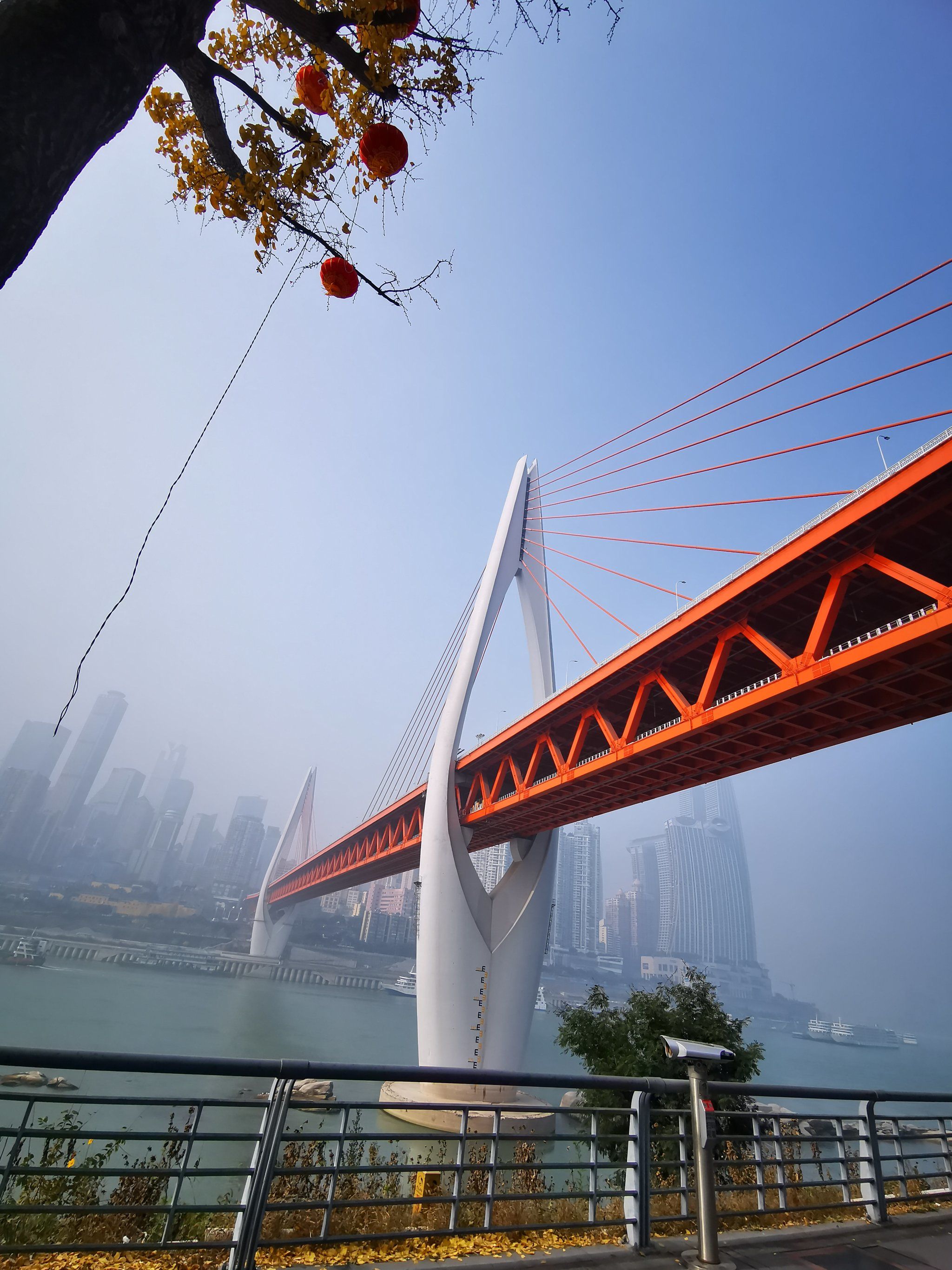 元旦前夕的南滨路龙门皓月