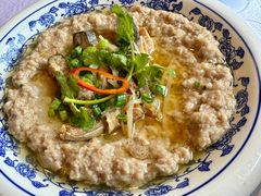 霉香咸鱼蒸肉饼、崖口云吞-香山家宴