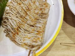 烤金针菇-龚海宝· 烧烤· 羊肉原切挂糊更好吃(庄市店)