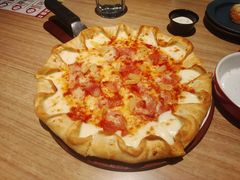 经典夏威夷风情比萨双芝卷边普装-必胜客(华南摩尔店)