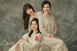 -时光纪亲子全家福照相馆(静安店母女写真父母纪念照)