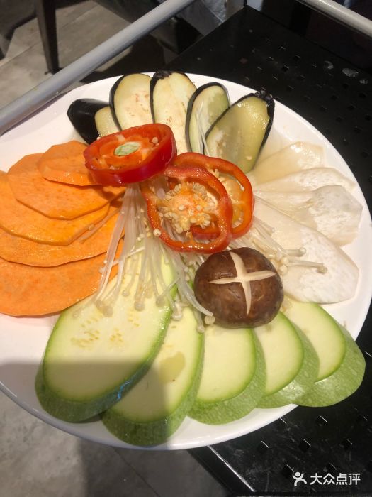 合利家炭火烤肉(经济学院店)烤蔬菜拼盘图片