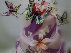 翻糖婚礼蛋糕-爱之婚礼蛋糕(建外SOHO西区店)