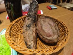 坑烤地瓜-民窑私烤土窑坑烤大公鸡