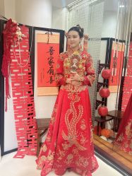 -懿沉香中式嫁衣礼服秀禾服龙凤褂马来褂旗袍总店