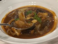 虾酿羊肚菌烧鲟鱼筋-泓0871臻选云南菜·味庄
