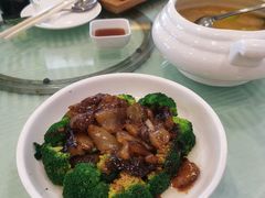 翡翠鲍汁扒海参-江南村酒家