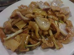 葱爆猪颈肉-盈田盈粥庄(博山东路店)
