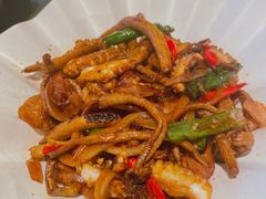 茶树菇炒八爪鱼-桂满陇天书(南京德基旗舰店)