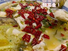 酸菜煮鲈鱼-金河半岛园林酒家(金融城店)