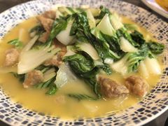 青菜烧油渣-王家大院·南京菜(湛江路总店)