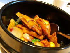 石锅罗勒三杯鸡-喜来登由由大酒店九州膳坊中餐厅