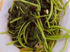 豆鼓炒番薯苗-秋姐美食店(旅游大道店)