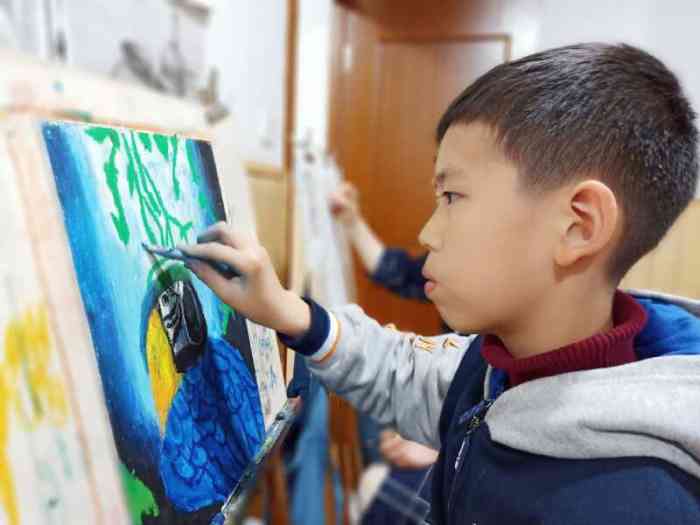禾田画室(三林校区)-"我们上了两个月的课,宝宝进步很大,现在很.