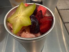 手炒岭南甘草四果炒冰-喜茶(深圳万象城黑金店)
