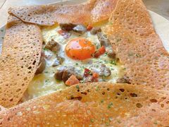 鸡蛋蘑菇熏肉荞麦可丽饼-RAC BAR(安福路店)