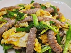 皮皮虾炒鸡蛋韭菜-四合院海鲜小厨(旱西关店)