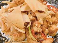 一品椒盐豆腐掌中宝-维多利亚大酒店·雅园中餐厅