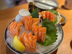 厚切深海三文鱼刺身-万岁寿司(天河领展店)