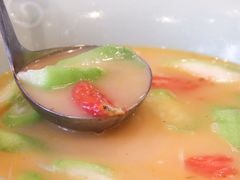 笋干丝瓜番茄汤-虎哥私房菜(馒头山店)