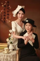 -时光纪亲子全家福照相馆(静安店母女写真父母纪念照)