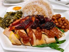 油鸡拼黑金叉烧饭-金戈戈香港豉油鸡(南山海岸城店)