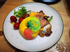 烟熏三文鱼彩虹贝果-吃饼人西餐(南开店)