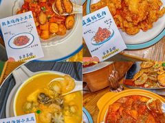 -东来菜馆•手抓海鲜家常菜•海鲜锅贴(鸽子窝店)