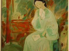 宋贤珍·油画《正是绿肥红瘦时》-上海油画雕塑院