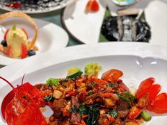 金不换雪花牛肉炒波龙虾-南海渔村(珠江新城店)