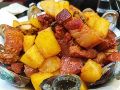 鲍鱼烧肉炖土豆-双海酒店·海鲜家常菜(南戴河店)