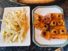 凉拌藕芽-白洋淀锅里口灶台鱼