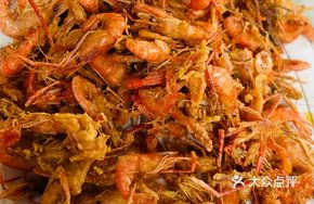 Fried Large River Shrimp