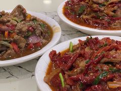 辣子肉拌面-托克逊老四号餐厅
