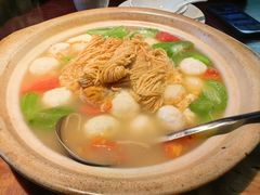 丝瓜鱼丸炖馓子-永安鱼庄·镇江菜(东吴路店)