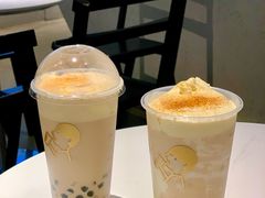 厚烧蛋糕波波奶茶-喜茶(南京仙林金鹰店)