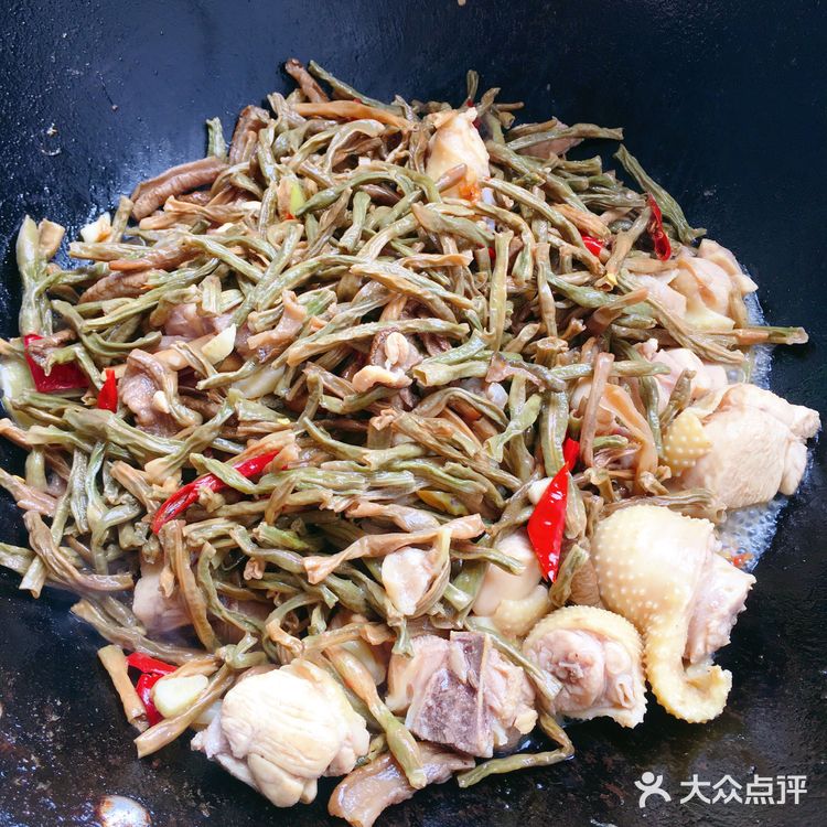 快手家常菜——干豆角炒鸡