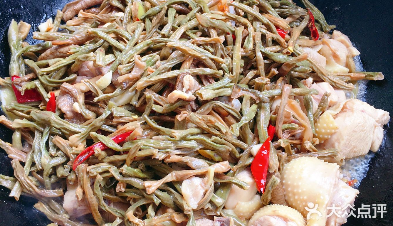 快手家常菜——干豆角炒鸡