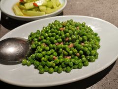 火腿嫩甜豆-老头儿油爆虾(星光一期店)