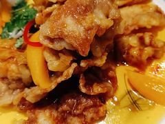 黄桃锅包肉-快乐老家三鲜饺子东北菜(南六中路店)