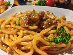 黑椒肥牛炒乌冬-月见·烧鸟酒场居酒屋(农科路店)