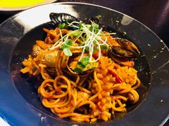 日式辣海鲜意面-机器人火炉披萨