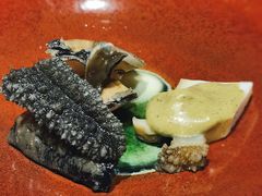 鲍鱼肝酱拌黑金鲍鱼-荣一代目OMAKASE板前料理