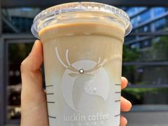 瓦尔登蓝椰拿铁-瑞幸咖啡(万恒大厦店)