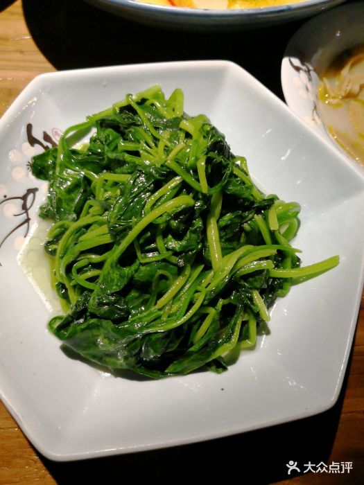 若鲜小馆(殷高西路店)-清炒菠菜-菜-清炒菠菜图片-上海美食-大众点评