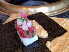 海胆生牛肉手卷-老乾杯和牛烧肉(王府中环店)