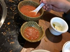 自制蘸料-陀岗美食·云南藏式特色餐厅