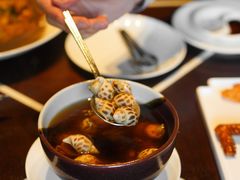 古越陈酿煮花螺-杭州西子湖四季酒店·金沙厅