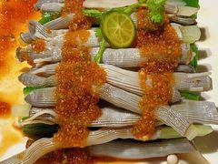 秋葵拌沙虫-黑明餐厅(白鹭洲店)