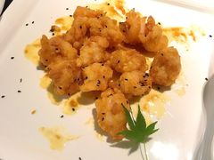 咸蛋黄焗虾球-莫干山郡安里度假酒店-桃尖中餐厅